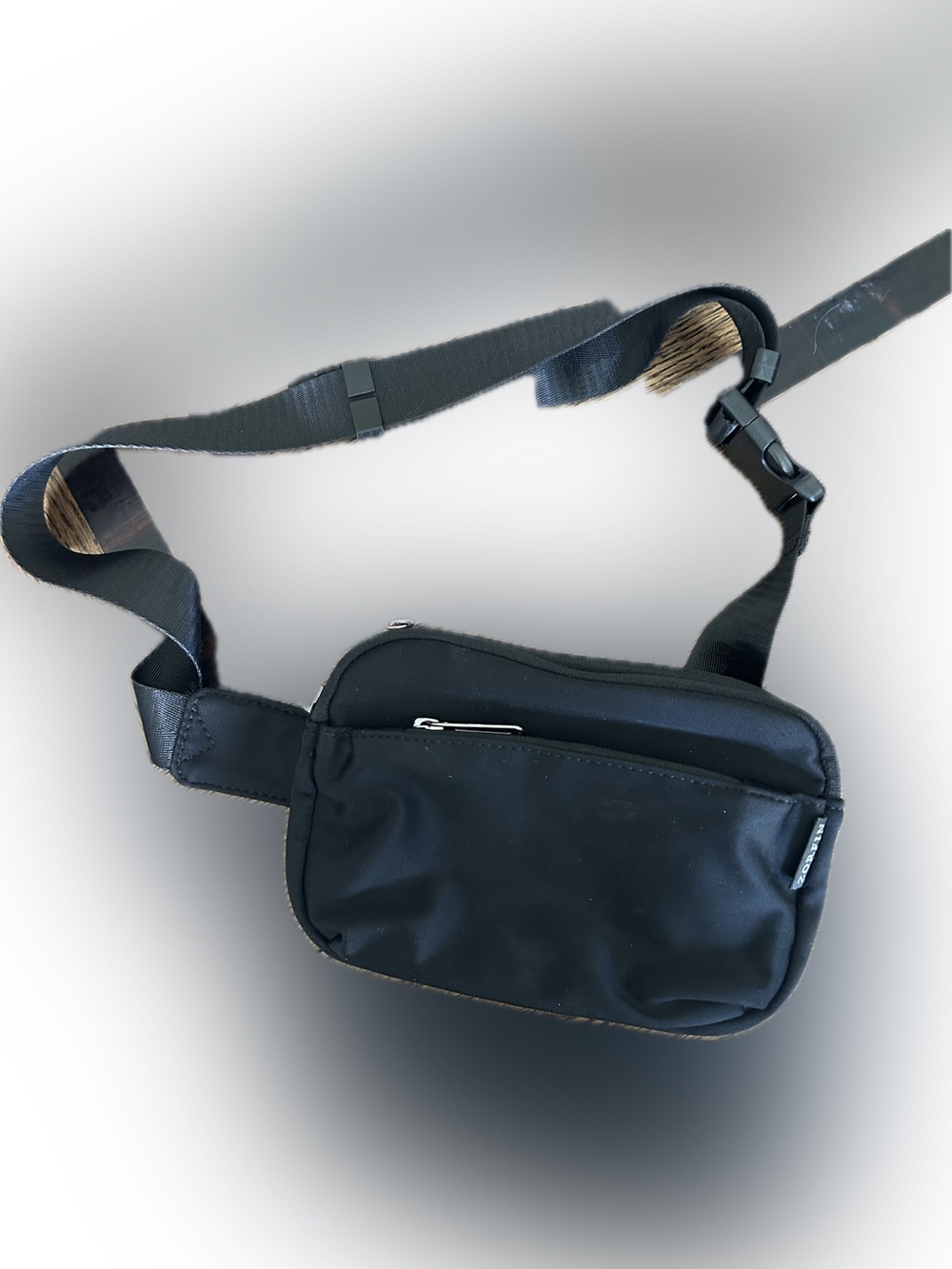 Men's Black Crossbody Waist Bag - Casual Everyday Carry